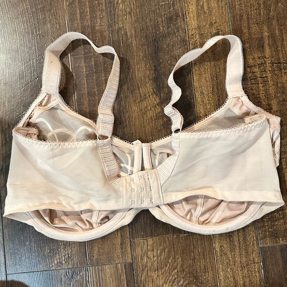 Elomi Beautiful Sheer Lace Bra in Nude Color Size 40I - Picture 7 of 9